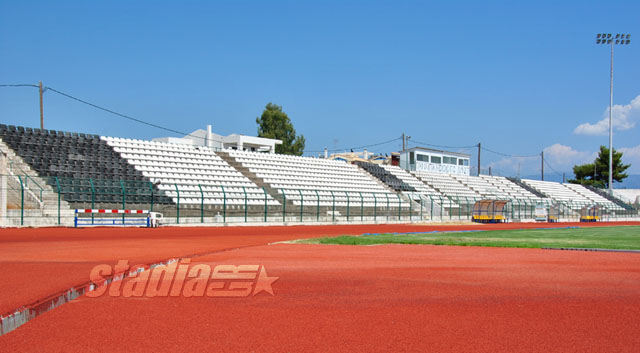 The west stand is covered with plastic seats © G.Drougoutis - Click to enlarge!