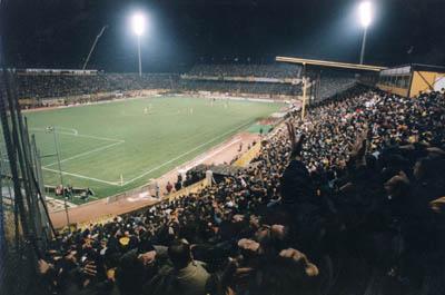 "Nikos Goumas" Stadium hosting an AEK Athens match (view from Gate 19)