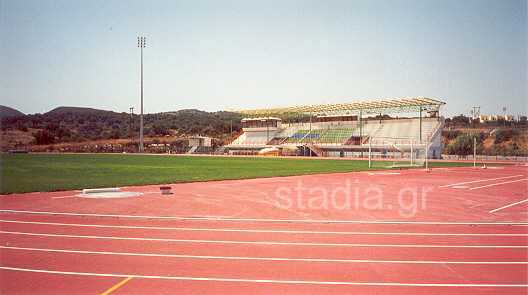 The west (single) stand of the stadium